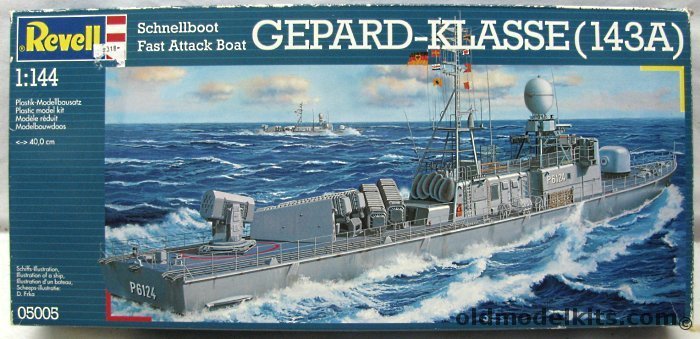 Revell 1/144 Schnellboot Fast Attack Boat Gepard Class 143A, 05005 plastic model kit